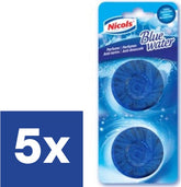 Nicols Blue water Anti-limescale tabs WC blocks - 5 x 2 (10 pieces)